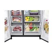 LG Refrigerador Duplex Door-in-Door Inteligente 22 pies cúbicos - Negro Mate con Despachador de Agua y Hielos  | LINEAR INVERTER, i-micom view, VS22JNT, thumbnail 8