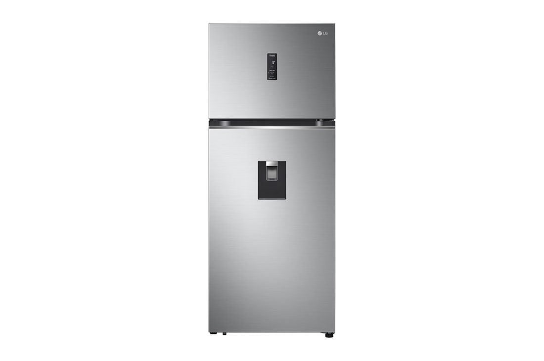 LG Refrigerador Top Mount  Inteligente 14 pies cúbicos - Plata con Despachador de Agua  | SMART INVERTER, front view, VT40SWP