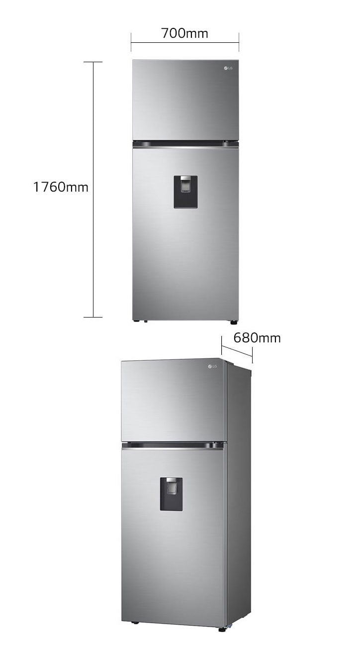 Refrigerador Top Mount 14 pies Plata - Despachador de Agua