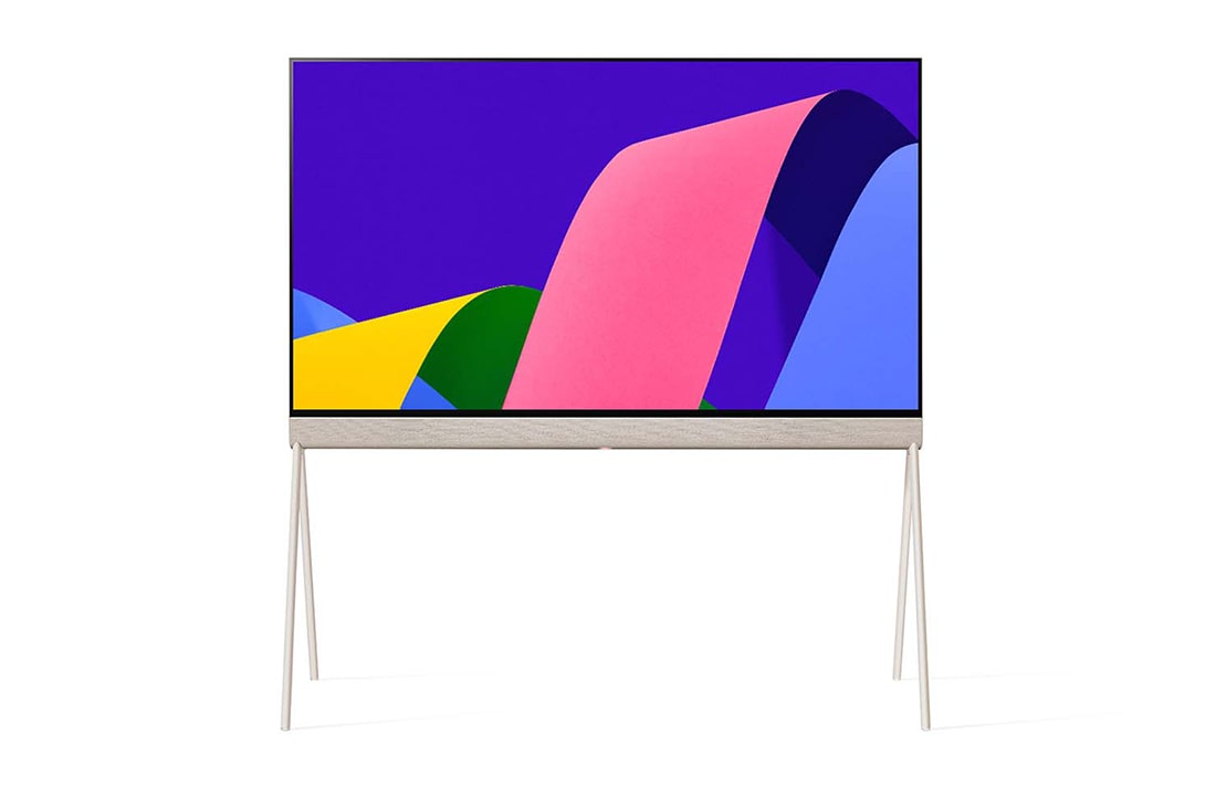 LG Pantalla LG OLED Objet Collection 55'' Posé 4K Smart TV con ThinQ AI, Posé seen from the front., 55LX1QPSA