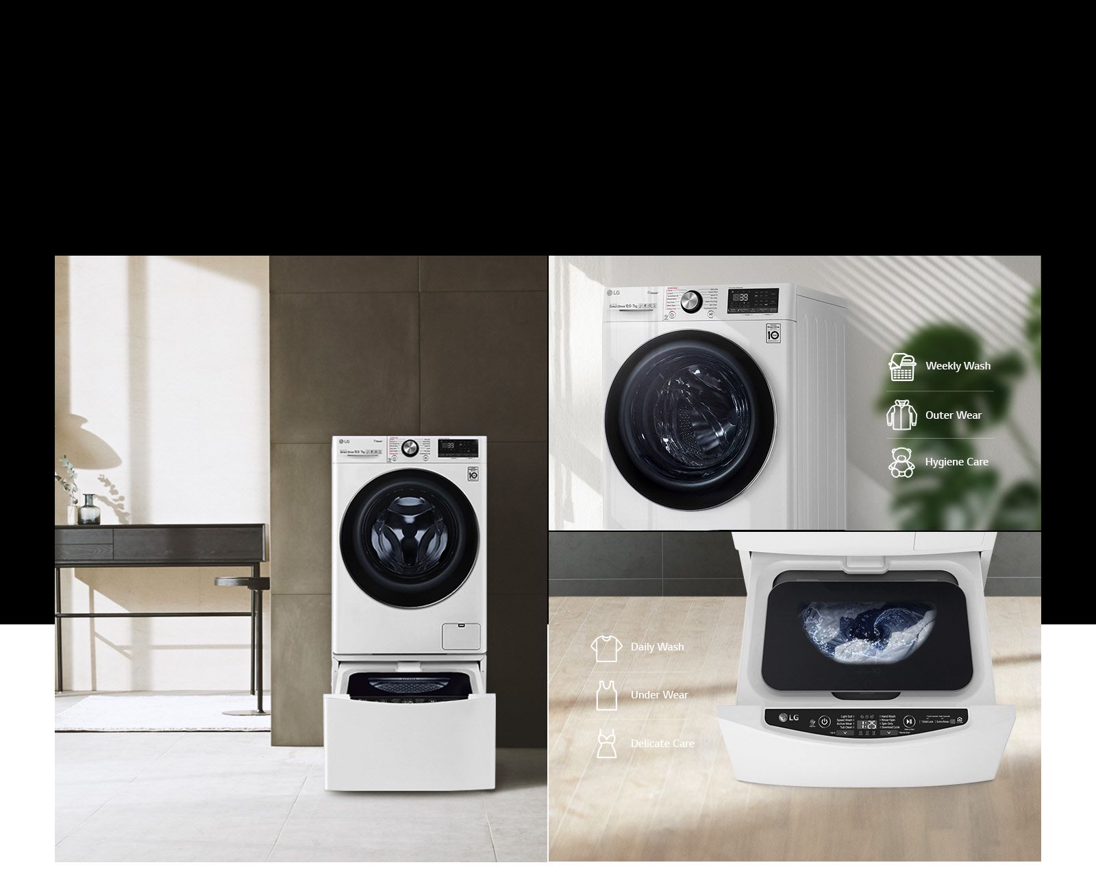Lg washer on sale dryer fv1409h2w