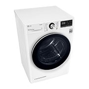 LG 9kg Dual Inverter Heat Pump™Dryer with Auto Cleaning condenser, Top perspective, VD-H9066WS, thumbnail 3