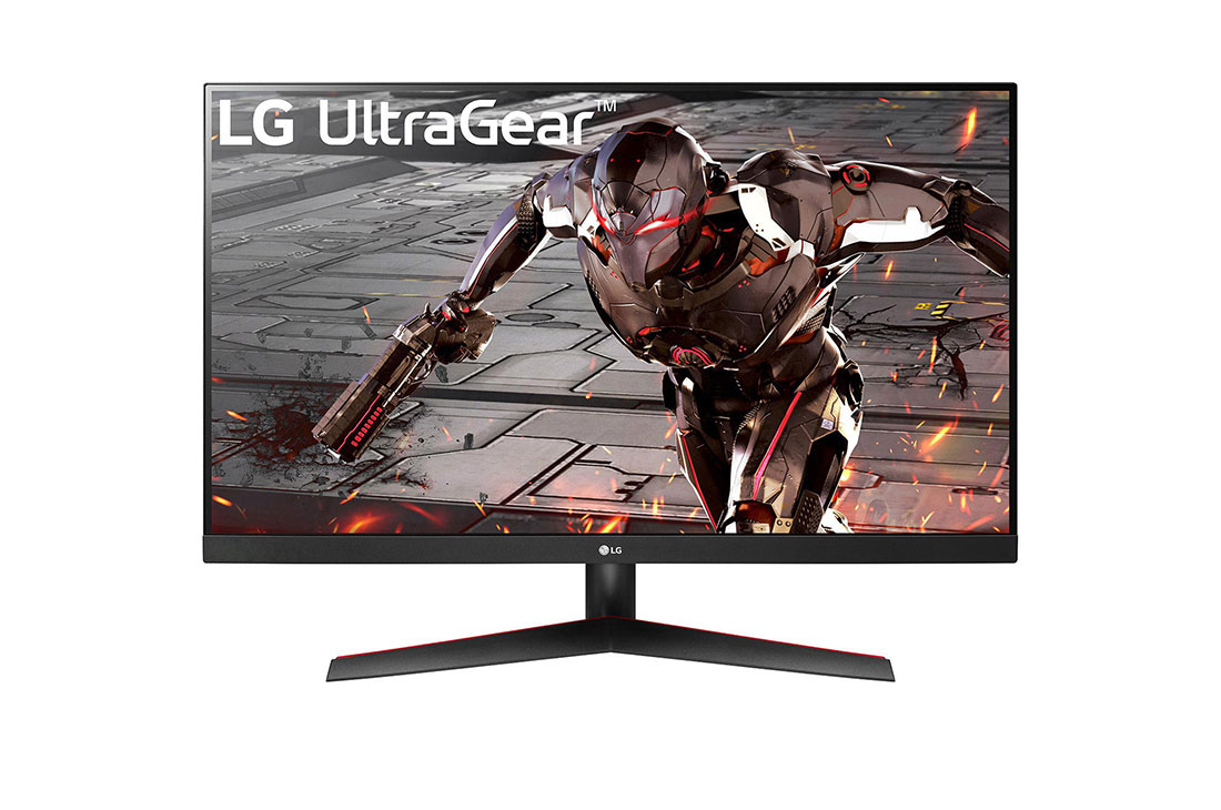 LG 32'' UltraGear™ Full HD 144Hz HDR Gaming Monitor with G-Sync® Compatible, front view, 32GN600-B