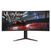 LG 38” UltraGear Curved WQHD+ Nano IPS 1ms 144Hz HDR 600 Monitor with G-SYNC® Compatibility, front view, 38GN950-B, thumbnail 1