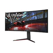 LG 38” UltraGear Curved WQHD+ Nano IPS 1ms 144Hz HDR 600 Monitor with G-SYNC® Compatibility, -15 degree side view, 38GN950-B, thumbnail 2