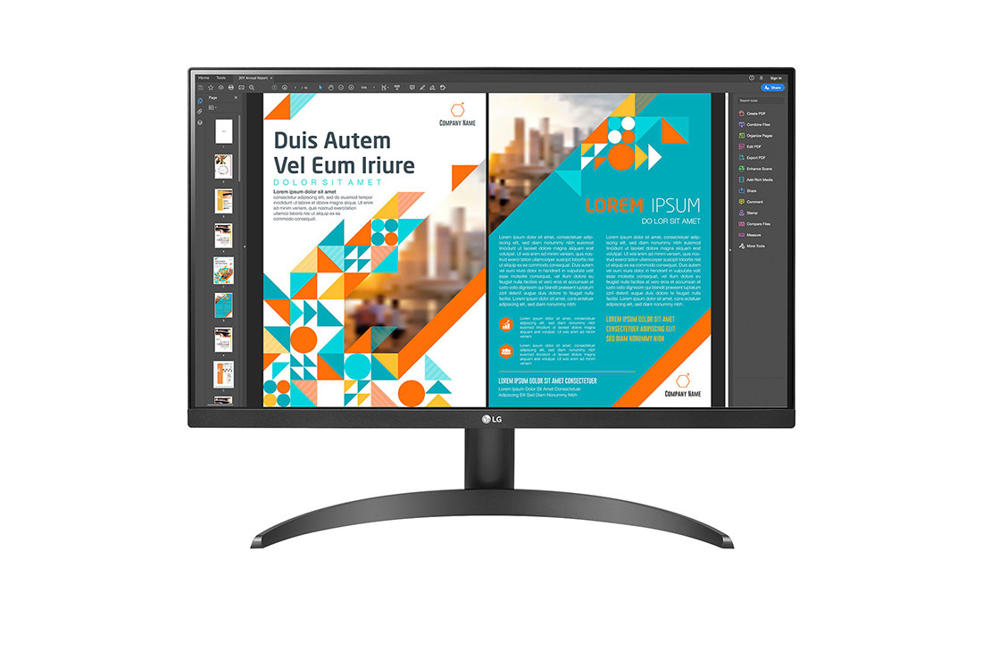 LG 23.8'' QHD IPS Monitor with AMD FreeSync™, front view, 24QP500-B