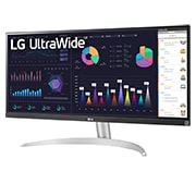LG 29'' UltraWide FHD HDR10 AMD FreeSync™ IPS Monitor with USB Type-C, -15 degree side view, 29WQ600-W, thumbnail 2