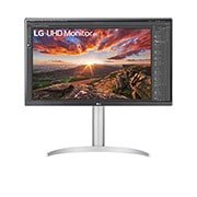 LG 27” IPS 4K UHD VESA HDR400 Monitor with USB Type-C, front view, 27UP850N-W, thumbnail 1
