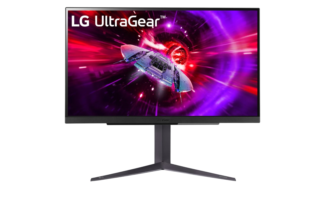 LG 27” LG UltraGear™ QHD Gaming Monitor with 240Hz Refresh Rate, front view, 27GR83Q-B