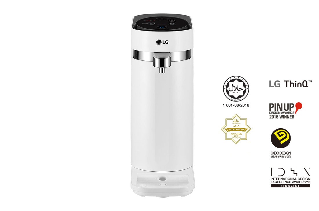 LG Tankless LG PuriCare™ Water Purifier with 3-stage filtration & Tankless Hot & Ambient Water, White, WD210AN