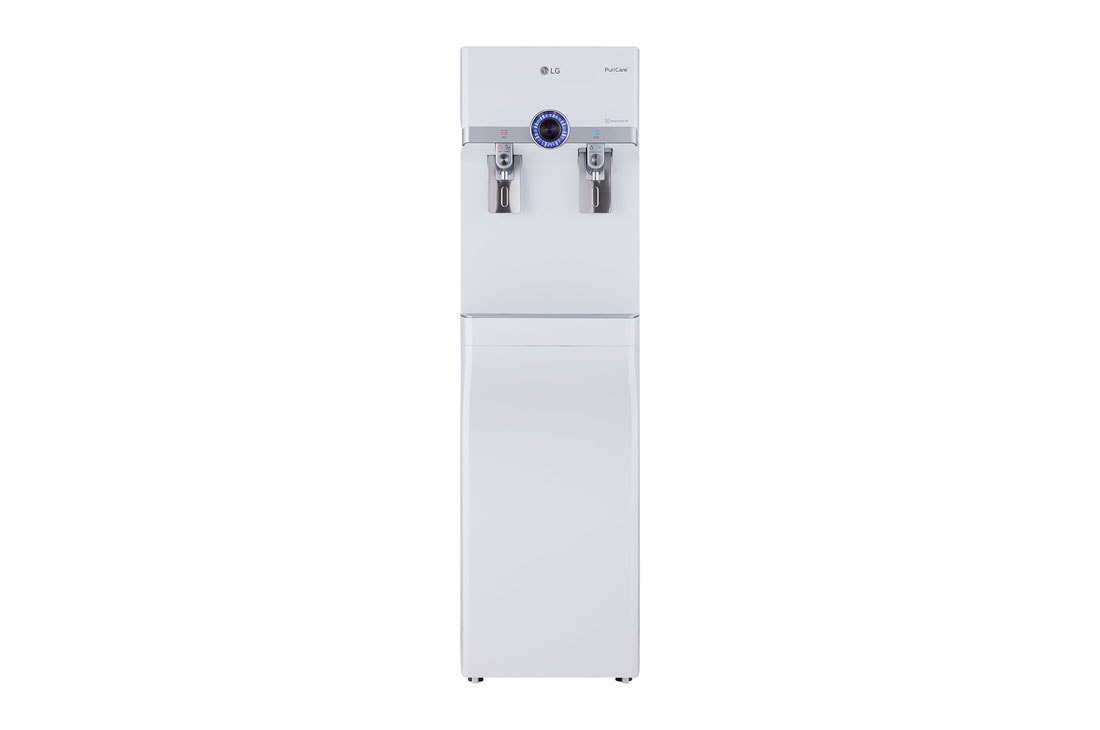 LG Slim Stand LG PuriCare™ Water Purifier with Smart Inverter & Large Hot / Cold Water Capacity, White, Front, WS510SN