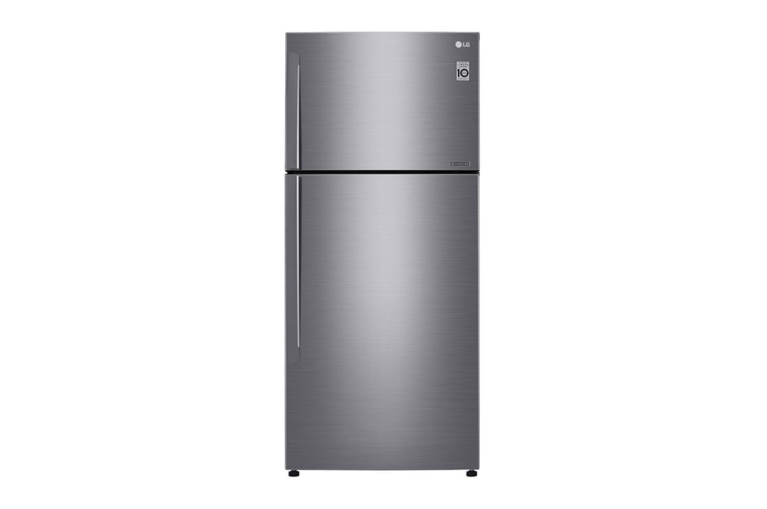 LG Nett 509L Top Freezer with DoorCooling+ &  Inverter Linear Compressor, Platinum Silver , GN-C702HLCC