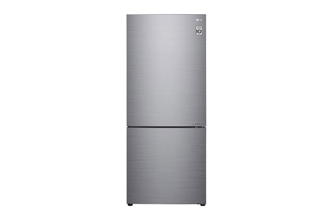 LG Nett 420L Bottom Freezer with DoorCooling+ & Inverter Linear Compressor, Platinum Silver, GC-B529NLCZ
