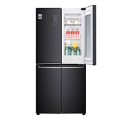 LG Nett 458L  Slim French Door Refrigerators with InstaView Door-in-Door®,DoorCooling+ & Hygiene FRESH⁺ᵀᴹ, Matte Black, GC-Q22FTQKL, thumbnail 3