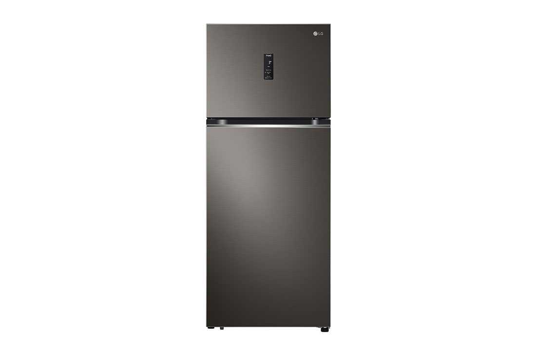 LG 423L Top Freezer Fridge in Black Steel Finish , GN-B392PXBK, GN-B392PXBK