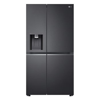 Net 635L Side-by-Side with UVnano® Water Dispenser in Matte Black Finish Fridge1