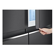 LG Net 655L Side-by-Side with Door-in-Door™ in Matte Black Finish fridge, gc-m257cqfl, GC-M257CQFL, thumbnail 3