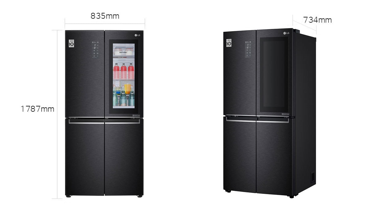LG Nett 458L Slim French Door Refrigerators with InstaView Door-in-Door