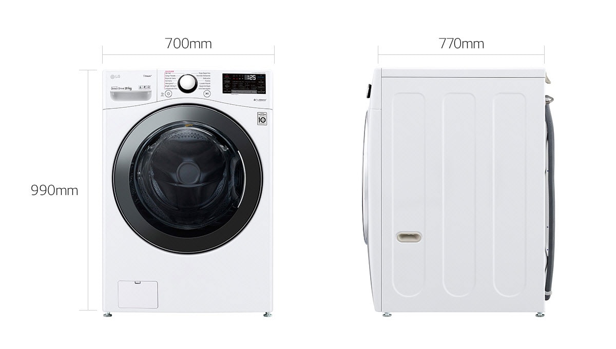 LG 20kg Front Load Washer with 6motion Direct Drive TurboWash