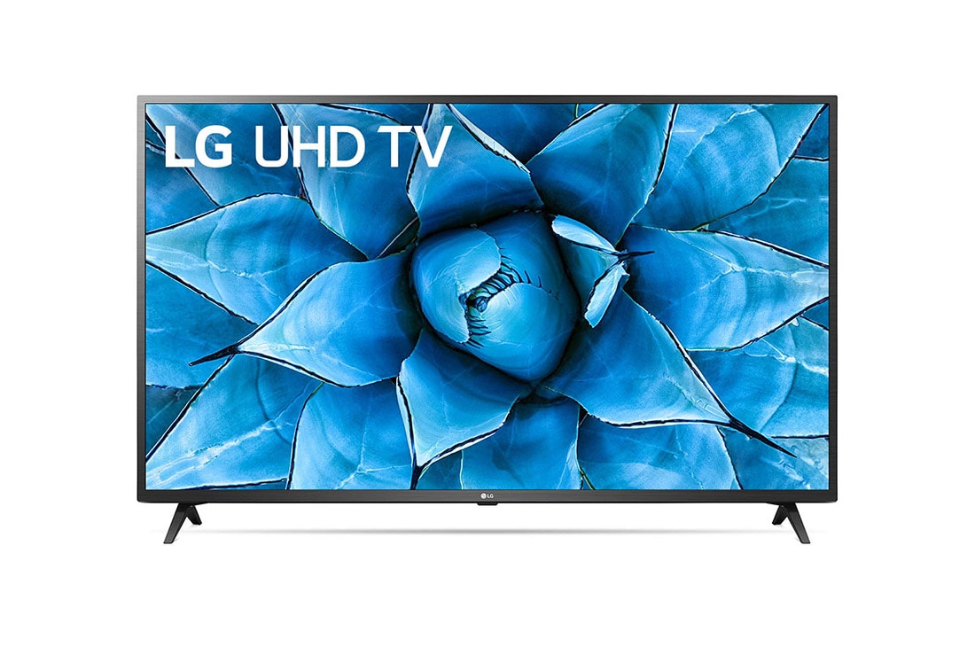 LG UN73 Series 55” Active HDR Smart UHD TV with AI ThinQ® ( 2020), front view with infill image, 55UN7300PTC