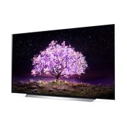 LG C1 65” 4K Smart SELF-LIT OLED TV with AI ThinQ® (2021), -15 degree side view, OLED65C1PTB, thumbnail 2