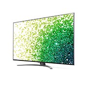 LG NANO86 55’’ 4K Smart NanoCell TV with AI ThinQ® (2021), 30 degree side view with infill image, 55NANO86TPA, thumbnail 3