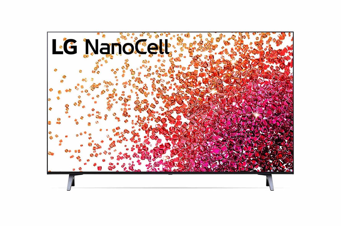 LG NANO75 43'' 4K Smart NanoCell TV with AI ThinQ® (2021), A front view of the LG NanoCell TV, 43NANO75TPA, thumbnail 6