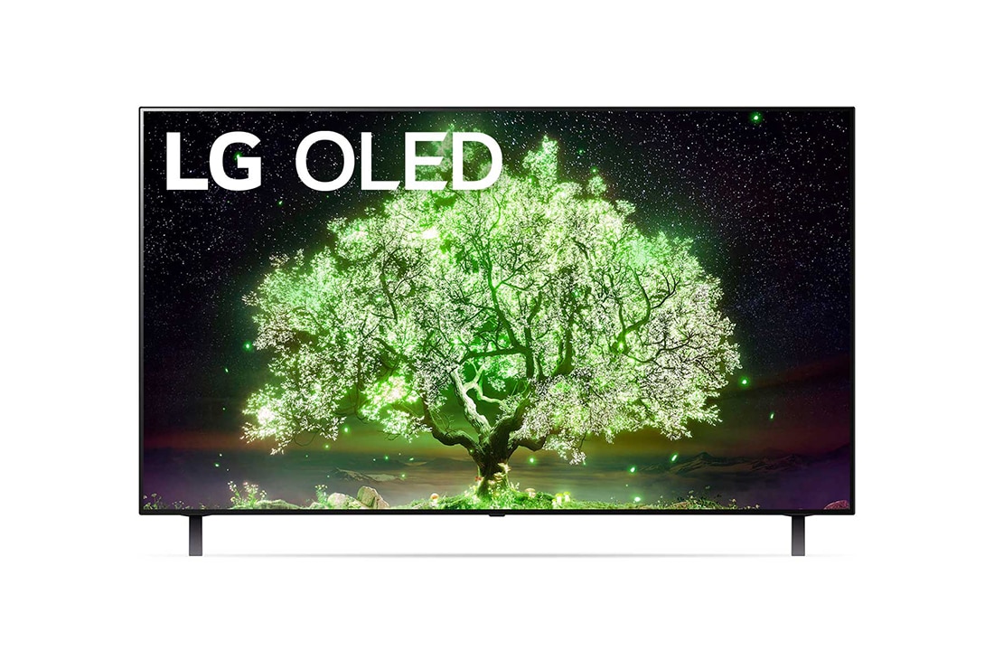 LG A1 55” 4K Smart SELF-LIT OLED TV with AI ThinQ® (2021), front view, OLED55A1PTA