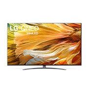 LG QNED91 75” 4K Smart QNED MiniLED TV with AI ThinQ (2021), A front view of the LG QNED TV, 75QNED91TPA, thumbnail 1