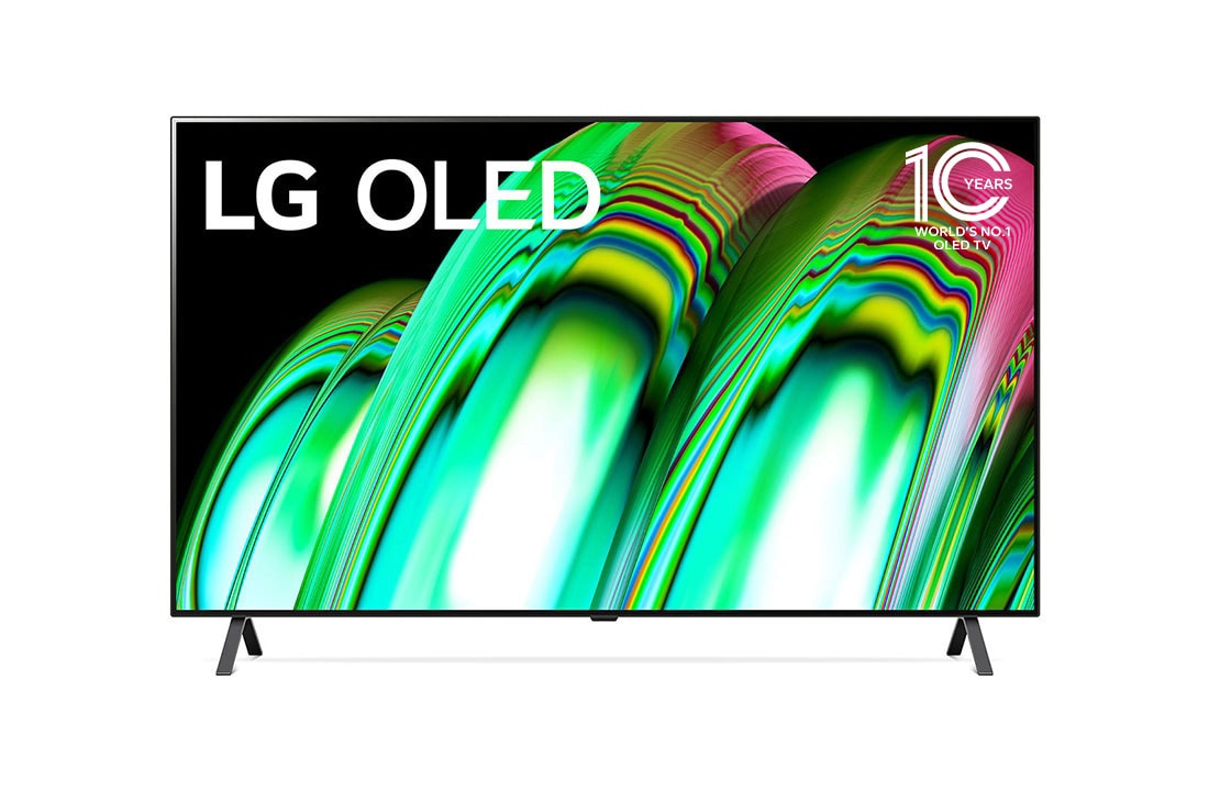 LG 55 Inch A2 Series 4K Smart SELF-LIT OLED TV with AI ThinQ® (2022), Front view , OLED55A2PSA