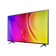LG 65 inch NANO80 4K Smart NanoCell TV with AI ThinQ® (2022), 30 degree side view with infill image, 65NANO80SQA, thumbnail 3