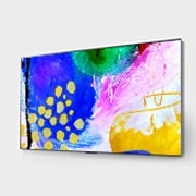 LG 77 Inch G2 Series 4K Smart SELF-LIT OLED evo Gallery Edition TV with AI ThinQ® (2022), View of the vast display, OLED77G2PSA, thumbnail 2