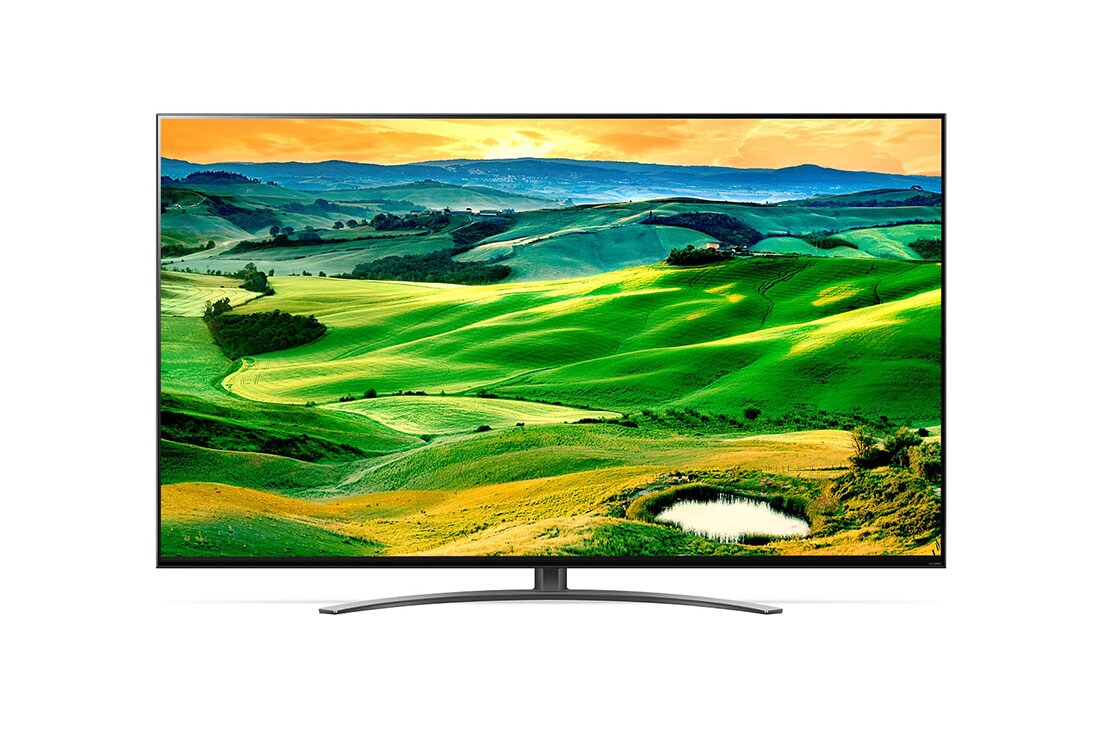 LG QNED81 75” 4K Smart QNED TV with AI ThinQ (2022), front view with infill image, 75QNED81SQA, thumbnail 7