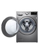 LG 15/8kg Front Load Washer Dryer with AI Direct Drive™ and TurboWash™ Technology, front open view, F2515RTGV, thumbnail 3