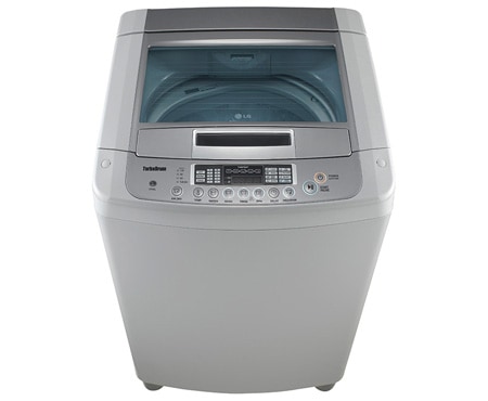 LG FREE SILVER 9KG TOP LOADER WITH TEMPERED GLASS LID, WF-SP90S