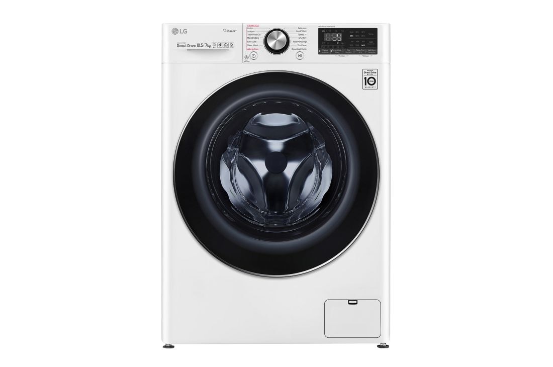 LG 9/6kg Front Load Washer Dryer with AI Direct Drive™ and Steam+™, FV1409H2W
