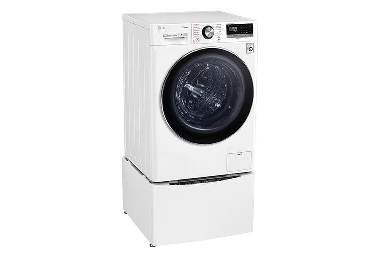 LG TWINWash™, 9 kg Washer with AI Direct Drive™ and Steam™ + 2 kg Mini Washer, FV1409S4W, thumbnail 4