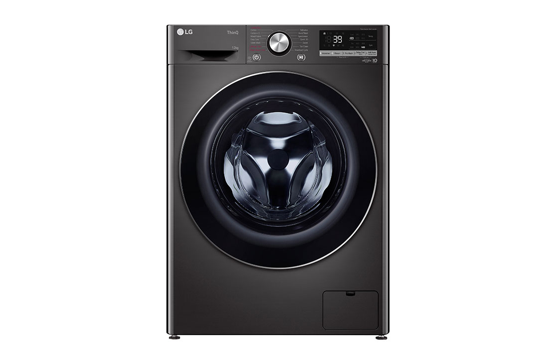 LG 12kg Front Load Washer with AI Direct Drive™  and  TurboWash™360˚, Front, FV1412S3B