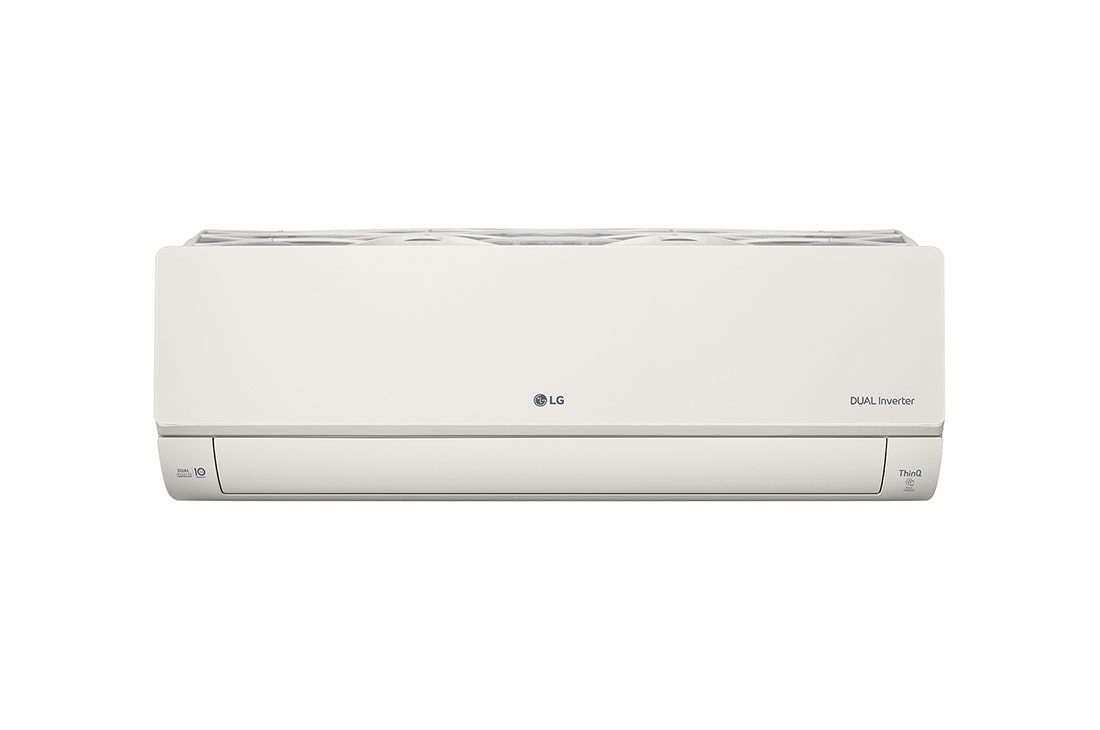 LG ARTCOOL Beige, 2.5kW, stijlvol beige design met DUAL Inverter en Uvnano™, Vooraanzicht, AB09BK