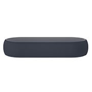 LG Soundbar QP5, Zijaanzicht van een soundbar en subwoofer op een houten kast in een slaapkamer, DQP5, thumbnail 4
