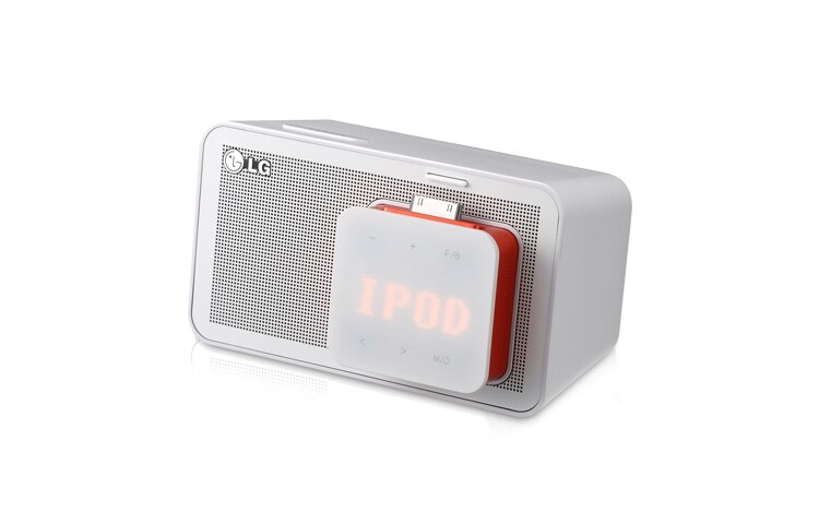 LG iPod Docking Station | 5W | FM Radio | Alarm clock | De kleine en compacte docking speaker is ideaal om in een handomdraai je eigen muziek af te spelen., ND1520, thumbnail 2