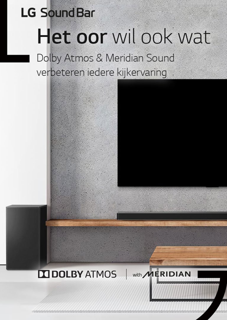 dolby atmos en meridian sound in een mooie huiskamer met meubels