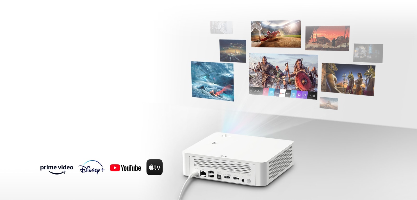 LG CineBeam projector om van verschillende media te genieten