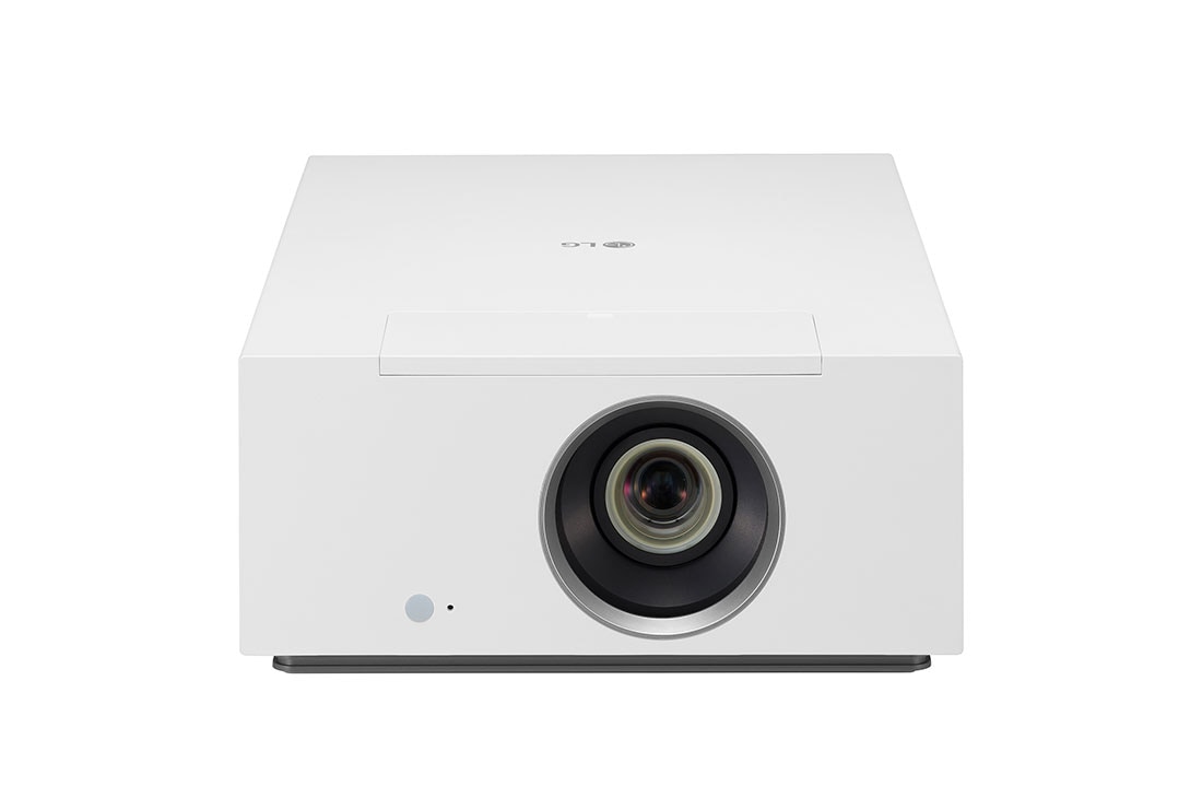 LG CineBeam HU710P 4K UHD Hybrid Home Cinema Projector, vooraanzicht, HU710PW