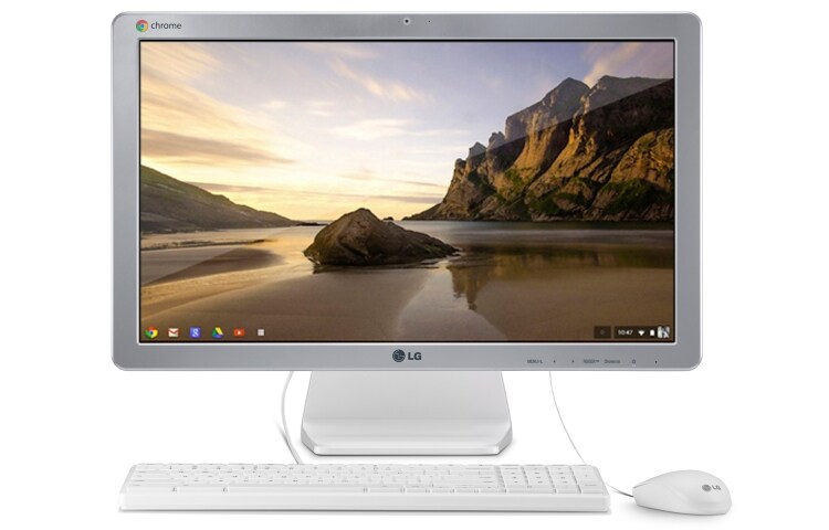 LG 22'' | 1920x1080 Full HD IPS beeldscherm | Powered by Chrome OS® | Duizenden apps beschikbaar, 22CV241-W