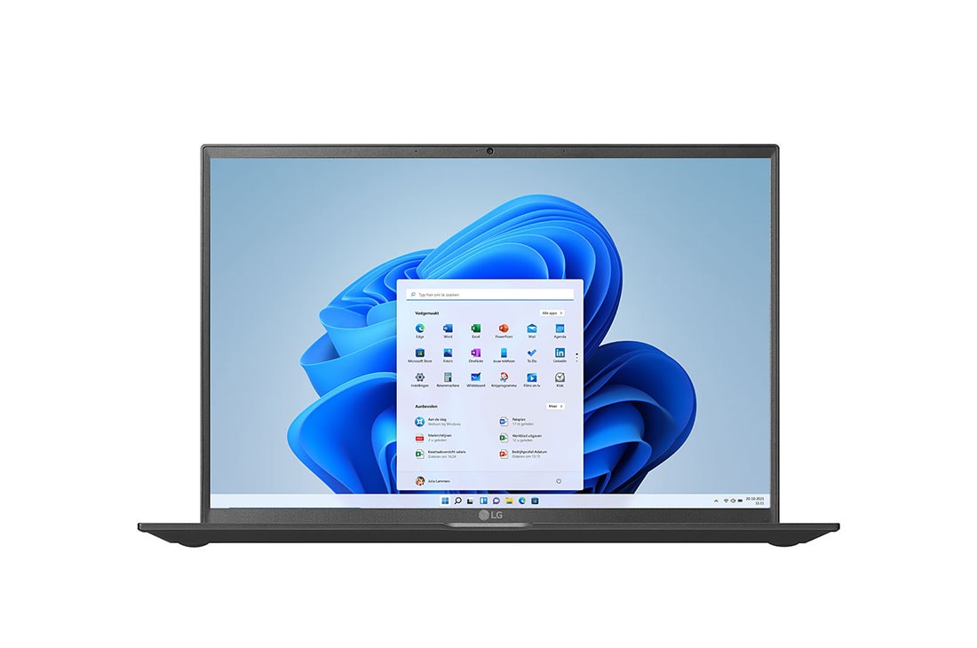 LG gram 14'' Ultra-lichtgewicht met 16:10 IPS-scherm en Intel® Evo™ platform, vooraanzicht, 14Z90P-G.AA75N