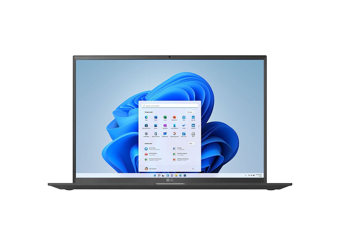 LG gram 17'' Ultra-lichtgewicht met 16:10 IPS-scherm en Intel® Evo™ platform, vooraanzicht, 17Z90P-G.AA85N