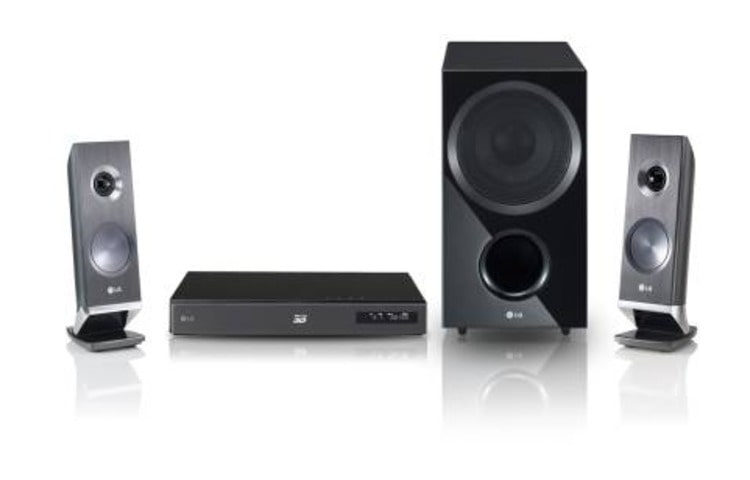 LG 3D Blu-ray™ Home Theater System met Smart TV, Wi-Fi Direct™, DLNA/CIFS, LG Remote en Wall-mountable speakers, HX721