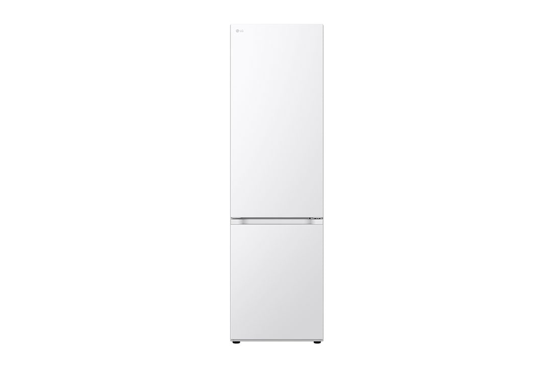 LG Door Cooling+: tot 32% sneller en gelijkmatig koelen | 387L inhoud | Total No Frost | Smart Inverter Compressor | Groter koel- & vriesvak | 35dB – Stilste koelkast, Front view, GBV5240CSW