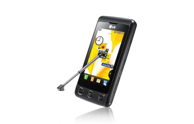 LG Mobiele telefoon met 3'' full touchscreen, styluspen & handschriftherkenning, KP500